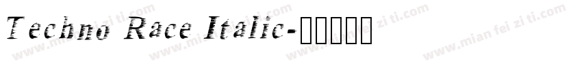 Techno Race Italic字体转换